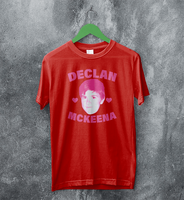 Retro Declan McKenna T-Shirt Rock Face Declan McKenna Shirt Pop Rock Tee - Red - WorldWideShirt