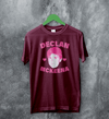 Retro Declan McKenna T-Shirt Rock Face Declan McKenna Shirt Pop Rock Tee - Red Maroon - WorldWideShirt