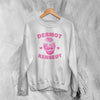 Retro Dermot Kennedy Sweatshirt Pop Dermot Kennedy Face Shirt Vintage Irish Singer Crewneck - White - WorldWideShirt