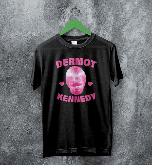 Retro Dermot Kennedy T-Shirt Pop Dermot Kennedy Face Shirt Vintage Irish Singer Tee - Black - WorldWideShirt