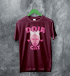 Retro Doja Cat T-Shirt Rap Meme Face Doja Cat Shirt Pop Music Rapper Tee - Red Maroon - WorldWideShirt