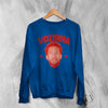 Retro Vozinha Sweatshirt, Vintage Vozinha Face Shirt, Goalkeeper Soccer Legend Crewneck - Royal Blue - WorldWideShirt