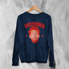 Retro Vozinha Sweatshirt, Vintage Vozinha Face Shirt, Goalkeeper Soccer Legend Crewneck - Navy Blue - WorldWideShirt