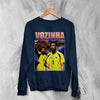 Retro Vozinha Sweatshirt, Vozinha Goalkeeper Shirt, Vintage Soccer Legend Crewneck - Navy Blue - WorldWideShirt