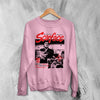 Scarface Crime Sweatshirt Vintage Scarface Movie Shirt Brian De Palma Crewneck - Light Pink - WorldWideShirt