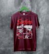 Scarface Crime T-Shirt Vintage Scarface Movie Shirt Brian De Palma Tee - Red Maroon - WorldWideShirt