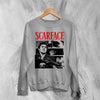 Scarface Tony Montana Sweatshirt Gangster Scarface Shirt Crime Movie Crewneck - Sport Grey - WorldWideShirt