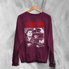 Scarface Tony Montana Sweatshirt Gangster Scarface Shirt Crime Movie Crewneck - Red Maroon - WorldWideShirt