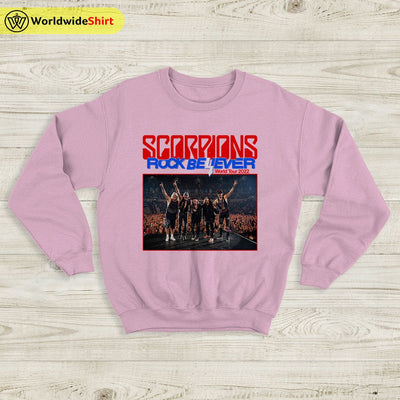 Scorpions Rock Believer 2022 Tour Sweatshirt Scorpions Shirt Band Shirt - WorldWideShirt