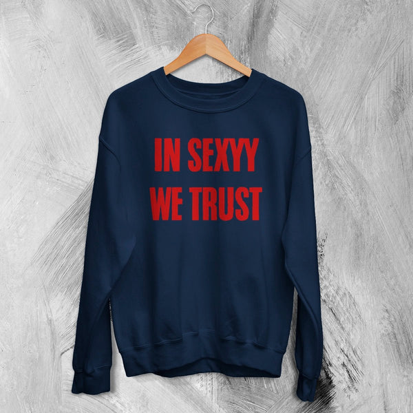 Sexyy Red In Sexyy We Trust Sweatshirt Album Sexyy Red Shirt Rap Music Crewneck - Navy Blue - WorldWideShirt
