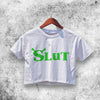 Slut Shrek Crop Top Slut Shrek Shirt Aesthetic Y2K Shirt - WorldWideShirt