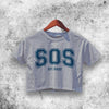 SOS EST 2022 Crop Top SZA Shirt Aesthetic Y2K Shirt - WorldWideShirt
