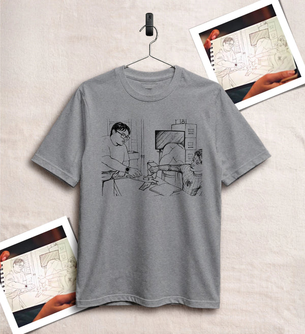 Spider Comic Fans T-Shirt Spider Home Movie Shirt Superhero Tee - Sport Grey - WorldWideShirt