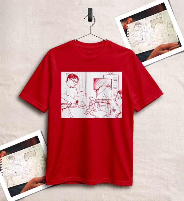 Spider Comic Fans T-Shirt Spider Home Movie Shirt Superhero Tee - Red - WorldWideShirt