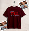Spider Delmar Deli T-Shirt Superhero Local Queens Shirt Peter Spider Movie Wear - Red Maroon - WorldWideShirt