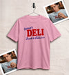 Spider Delmar Deli T-Shirt Superhero Local Queens Shirt Peter Spider Movie Wear - Light Pink - WorldWideShirt