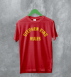 Stephen King Rules T-Shirt Movie Stephen King Shirt Film Quote Tee - Red - WorldWideShirt