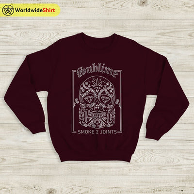 Sublime Smoke 2 Joints Tour Sweatshirt Sublime Shirt Music Shirt - WorldWideShirt