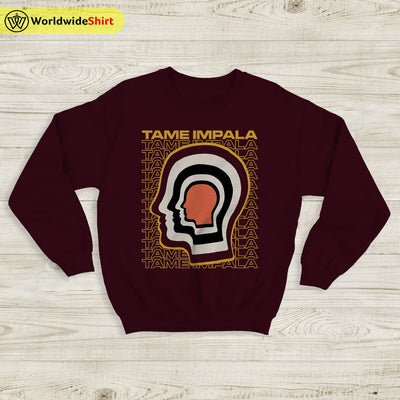 Tame Impala Sweatshirt Tame Impala Faces Graphic Sweater Tame Impala Crewneck - WorldWideShirt