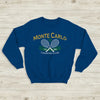 Tennis Sport Sweatshirt 1996 Monte Carlo Tennis Shirt County Club Merch - Royal Blue - WorldWideShirt
