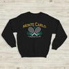 Tennis Sport Sweatshirt 1996 Monte Carlo Tennis Shirt County Club Merch - Black - WorldWideShirt