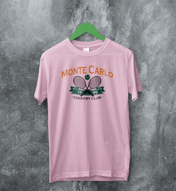 Tennis Sport T-shirt 1996 Monte Carlo Tennis Shirt County Club Merch - Light Pink - WorldWideShirt