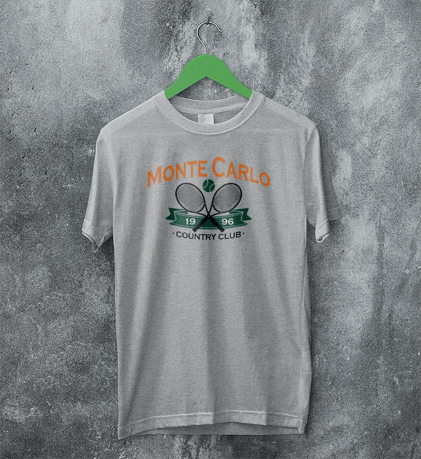 Tennis Sport T-shirt 1996 Monte Carlo Tennis Shirt County Club Merch - Sport Grey - WorldWideShirt
