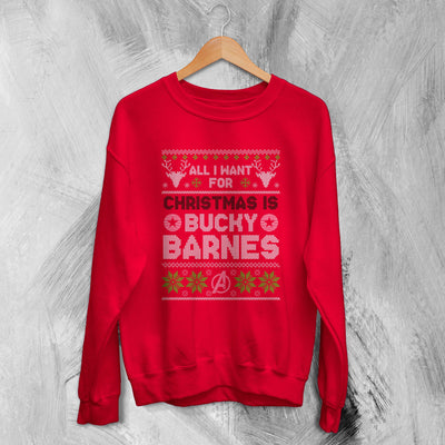 The Avengers Ugly Christmas Sweatshirt Bucky Barnes Sweater Gift For Christmas - WorldWideShirt