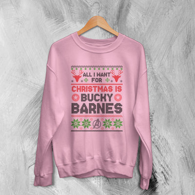 The Avengers Ugly Christmas Sweatshirt Bucky Barnes Sweater Gift For Christmas - WorldWideShirt