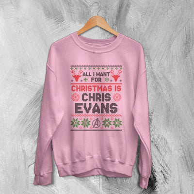 The Avengers Ugly Christmas Sweatshirt Chris Evans Sweater Gift For Christmas - WorldWideShirt