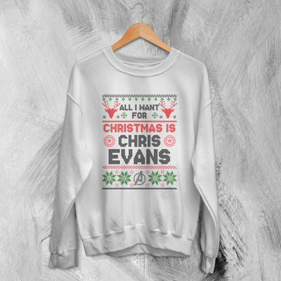 The Avengers Ugly Christmas Sweatshirt Chris Evans Sweater Gift For Christmas - WorldWideShirt