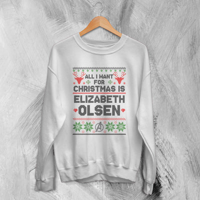 The Avengers Ugly Christmas Sweatshirt Elizabeth Olsen Sweater Gift For Christmas - WorldWideShirt