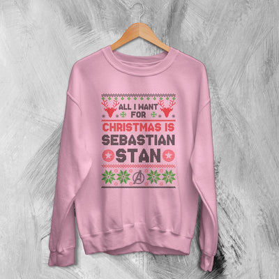 The Avengers Ugly Christmas Sweatshirt Sebastian Stan Sweater Gift For Christmas - WorldWideShirt