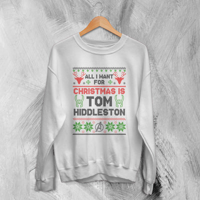 The Avengers Ugly Christmas Sweatshirt Tom Hiddleston Sweater Gift For Christmas - WorldWideShirt