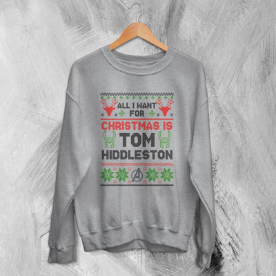 The Avengers Ugly Christmas Sweatshirt Tom Hiddleston Sweater Gift For Christmas - WorldWideShirt