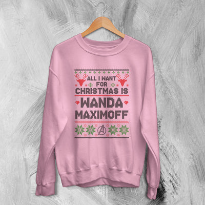 The Avengers Ugly Christmas Sweatshirt Wanda Maximoff Sweater Gift For Christmas - WorldWideShirt