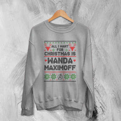 The Avengers Ugly Christmas Sweatshirt Wanda Maximoff Sweater Gift For Christmas - WorldWideShirt