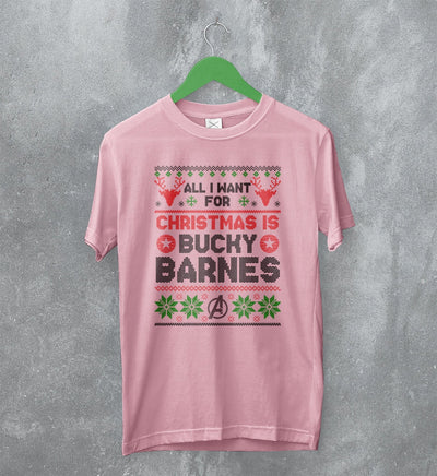 The Avengers Ugly Christmas T-Shirt Bucky Barnes Shirt Gift For Christmas - WorldWideShirt