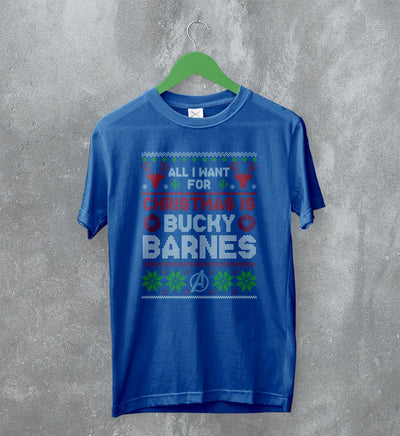 The Avengers Ugly Christmas T-Shirt Bucky Barnes Shirt Gift For Christmas - WorldWideShirt