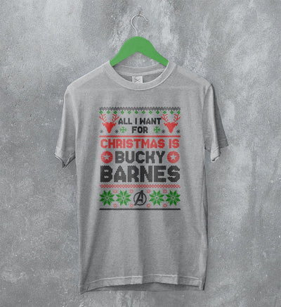 The Avengers Ugly Christmas T-Shirt Bucky Barnes Shirt Gift For Christmas - WorldWideShirt