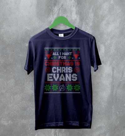 The Avengers Ugly Christmas T-Shirt Chris Evans Shirt Gift For Christmas - WorldWideShirt