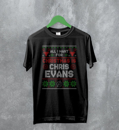 The Avengers Ugly Christmas T-Shirt Chris Evans Shirt Gift For Christmas - WorldWideShirt