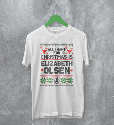 The Avengers Ugly Christmas T-Shirt Elizabeth Olsen Shirt Gift For Christmas - WorldWideShirt