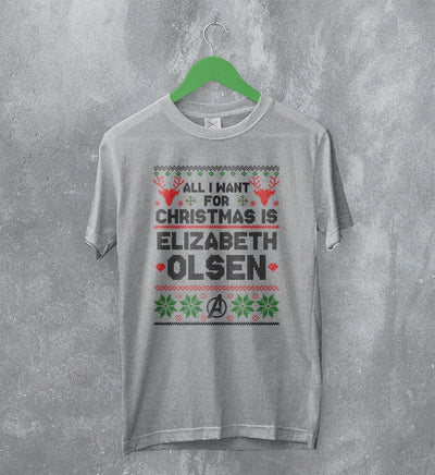 The Avengers Ugly Christmas T-Shirt Elizabeth Olsen Shirt Gift For Christmas - WorldWideShirt