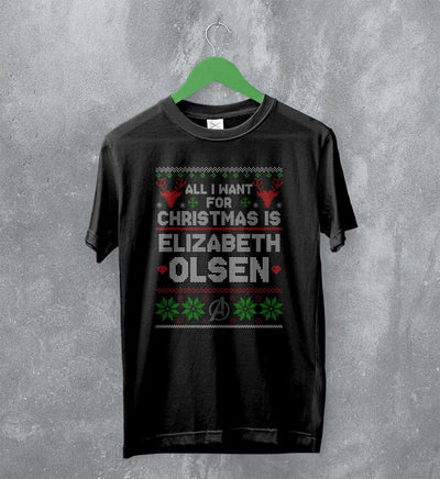 The Avengers Ugly Christmas T-Shirt Elizabeth Olsen Shirt Gift For Christmas - WorldWideShirt