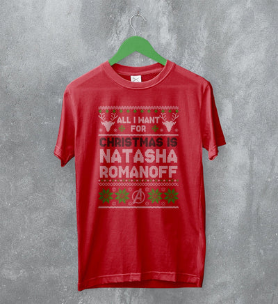 The Avengers Ugly Christmas T-Shirt Natasha Romanoff Shirt Gift For Christmas - WorldWideShirt