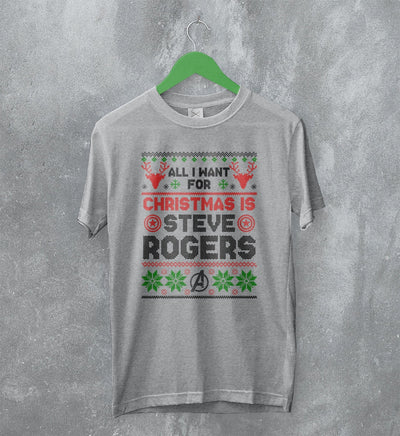 The Avengers Ugly Christmas T-Shirt Steve Rogers Shirt Gift For Christmas - WorldWideShirt