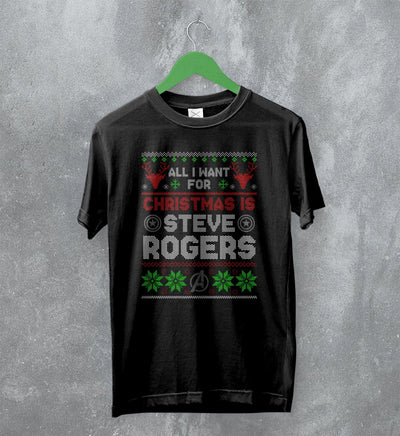 The Avengers Ugly Christmas T-Shirt Steve Rogers Shirt Gift For Christmas - WorldWideShirt