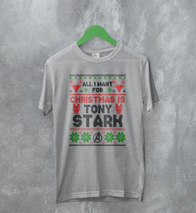 The Avengers Ugly Christmas T-Shirt Tony Stark Shirt Gift For Christmas - WorldWideShirt