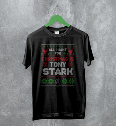 The Avengers Ugly Christmas T-Shirt Tony Stark Shirt Gift For Christmas - WorldWideShirt